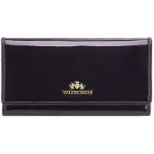 WITTCHEN Verona Dames Portemonnee Leer Lak Zwart - Ruim & Elegant