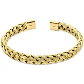 CO88 Collection – 8CB-91397 – Bangle armband gevlochten – goudkleurig – 18 cm