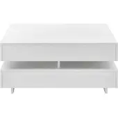 En.casa Salontafel Annaba vierkant 75x75x35,5 cm wit