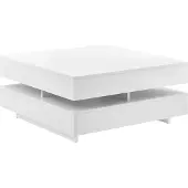 En.casa Salontafel Annaba vierkant 75x75x35,5 cm wit