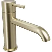 Blaufoss Round 2.0 EcoStart standaard wastafelkraan Brushed Champagne Gold