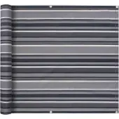 vidaXL Buiten Paraplu 400 x 90 cm oxford Rechthoekig Meerkleurig