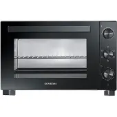 Severin 2076 Mini-oven Met grillspies, Timerfunctie, Instelbare temperatuur, Convectiefunctie, Met pizzasteen 46 l