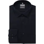 Olymp Luxor Comfort Fit Overhemd marine, Faux-uni