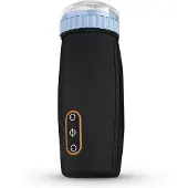 Cruizr CM05 - automatische masturbaator - zuig- en stootfunctie - zwart/blauw