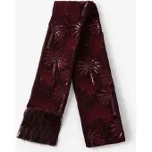 Sissy-Boy Donkerrode sjaal met embroidery