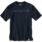 Carhartt Dearborn Relaxed Logo T-Shirt - Blauw - M