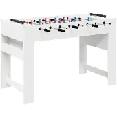 vidaXL Tafelvoetbal Wit 125 x 60,5 x 80 cm Bewerkt hout