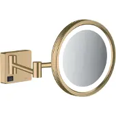 Hansgrohe Addstoris make-up spiegel led 3x vergroting brushed bronze 41790140