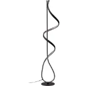 LUCANDE Vloerlampe , Rodado, Zwart, Woonkamer, Metaal, Modern