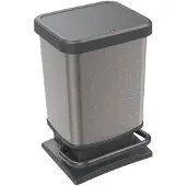 Rotho Paso pedaalemmer - prullenbak 20L - BPA vrij - grijs