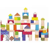 Vigatoys Viga Toys set de cubes coloré 100 pièces multicolore