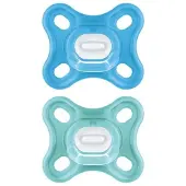 Mam Comfort 2 Silicone Fopspenen 2-6 Maanden (Kleur : Blauw)