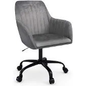 Notio Living Perry2-Bureaustoel Grijs Velours