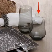 Pasabahce Allegra – Zwarte Waterglazen – Set van 3 – 425 ml – Stijlvolle glazen – Vaatwasserbestendig - Drinkglazen