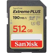 SanDisk 512GB SDXC Extreme Plus UHS-I geheugenkaart (Cameranu Exclusief)