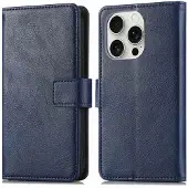 IMoshion Luxe Bookcase voor de Apple iPhone 16 Pro - Donkerblauw