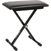 Quiklok QUIK-LOK BX9 Muzikantenbank Zwart Gestoffeerde zitting, Accessoires voor instrumenten, Zwart