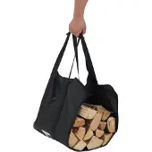 Lendo Online Draagtas Haardhout 95x44 cm Oxford Zwart