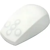 Contour Design Active Key Medische muis, medium - Muizen - geschikt voor zowel rechter- als linkshandigen - Lasertechnologie - 5 knoppen - Draadloos - 2,4 GHz - Draadloze USB-ontvanger - Wit