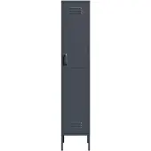 Lendo Online Lockerkast Metaal 35x50x180 cm Antraciet