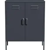 Lendo Online Dressoir Metaal 80x40x100 cm Antraciet