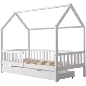 Happy Garden Kinderbed 190x90cm wit met lades MARCEAU