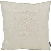 Gek op kussens! Sierkussen hila silver / white | 45 x 45 cm | polyester