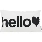 Gek op kussens! Hello wit | 30 x 50 cm | kussenhoes | katoen/polyester