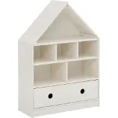 Loft 24 Alpi-Boekenkast - 1-Lade - Wit Grenen