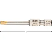 Rotec IMPACT schroefbit, SQD3, 50mm (vierkant, Robertson) (2st.)