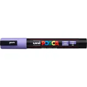 Posca Pc5m Mesdium Tip 1.8-2.5mm Purple Marker Pen 6 Units Paars Kinderen