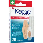 3M Nexcare EHBO-Pleistermix | Selectie essentiële pleisters | Latexvrij 1 St Pleister