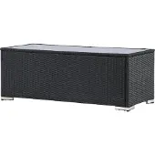 Ebuy24 London tuintafel 50x120cm zwart.