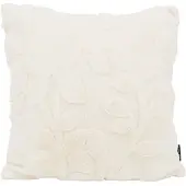 NOVÉE Furry plant crème | 45 x 45 cm | kussenhoes | polyester