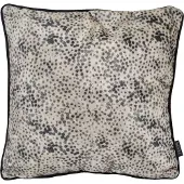 NOVÉE Velvet silver panter | 45 x 45 cm | kussenhoes | velvet/ polyester