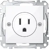 Merten Stopcontacten, Stopcontact 1f akws glz Systeem M UP IP20 MEG2151-0325