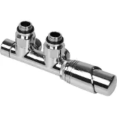 Plieger Como design onderblok set haaks incl. koppeling 15 en 16mm chroom