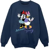 Disney Meisjes Minnie Mouse en Daisy Sweatshirt (Marineblauw)