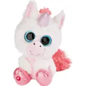 Nici glubschis pluchen knuffel eenhoorn milky-free, 15cm