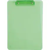 MAUL Klembord A4 staand transparant PS neon groen - 3 stuks