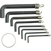 TOYA Cle allen - cle a 6 pans - cle male hexagonale Vorel - 56380 - Set van L-vormige inbussleutels 2-10mm 8 stuks.
