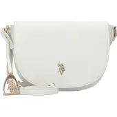 U.S. POLO ASSN. schoudertas Jones Flap Crossbody Bag Cream White crème