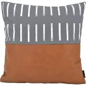 NOVÉE Vida nova #3 | 45 x 45 cm | kussenhoes | katoen / pu leder