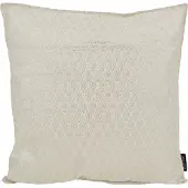 Gek op kussens! Hila silver / white | 45 x 45 cm | kussenhoes | polyester