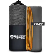 Renew Force Quick-Dry Microvezel Handdoek XXL 180×100 cm – grijs