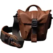 Wotancraft Pilot Travel Camera Bag 2L - Bruin Leer
