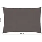 Shadow Comfort Schaduwdoek waterdicht 4x5x6,4 driehoek 90 graden Grey