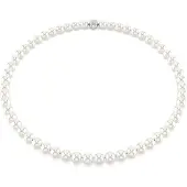 Swarovski Ketting zilver / transparant / wit
