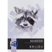 Oxford tekenblok A4 - lettering markerblok om te tekenen - 15 vel - 180g